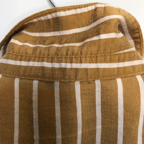 SALE ☘️ ZARA  tie-front peplum striped button down shirt - Picture 9 of 11